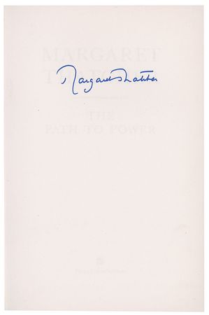 Lot #364 Margaret Thatcher Book - Image 1