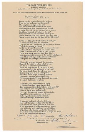 Lot #779 Edwin Markham - Image 2