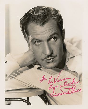 Lot #1300 Vincent Price Signed Photographs - Image 2