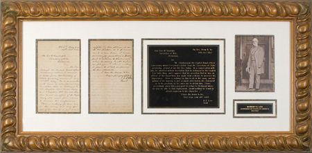 Lot #491 Robert E. Lee: ?There is nothing for him to do in this army,? writes General Lee, sending an English Naval officer to Richmond for possible training - Image 1