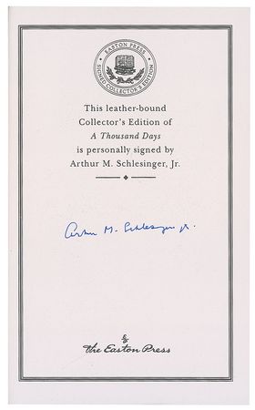 Lot #354 Arthur J. Schlesinger, Jr Book - Image 1