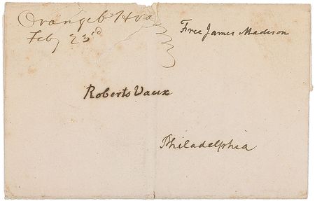 Lot #7 James Madison Free Frank