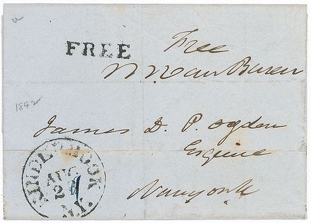 Lot #20 Martin Van Buren Free Frank