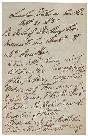 Lot #497 Duke of Wellington Handwritten Letter Signed - Image 1