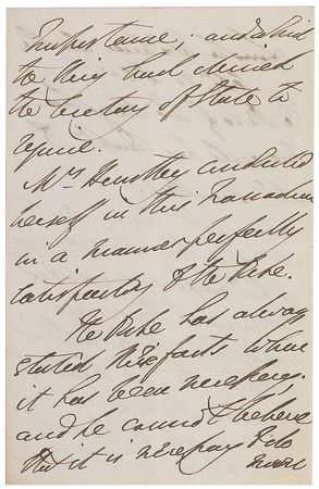 Lot #497 Duke of Wellington Handwritten Letter Signed - Image 2