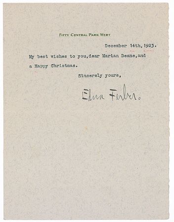 Lot #753 Edna Ferber - Image 2