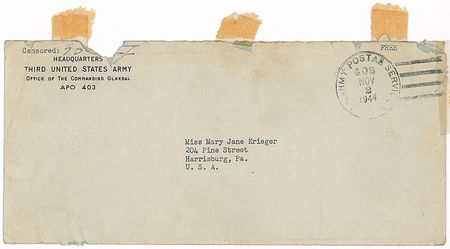 Lot #477 George S. Patton: Welcoming Hollywood to the front lines: 