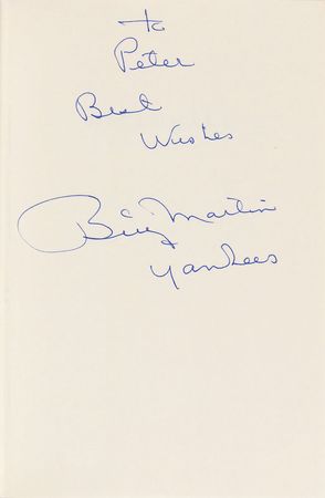 Lot #1597 Billy Martin Book - Image 1