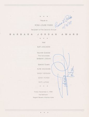 Lot #344 Rosa Parks Program - Image 1