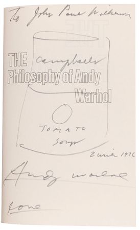 Lot #819 Andy Warhol: Featuring four “Campbell’s Soup” drawings - Image 1