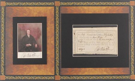 Lot #372 Oliver Wolcott, Jr Signed Document - Image 1
