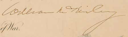 Lot #53 William McKinley Signed Document - Image 2