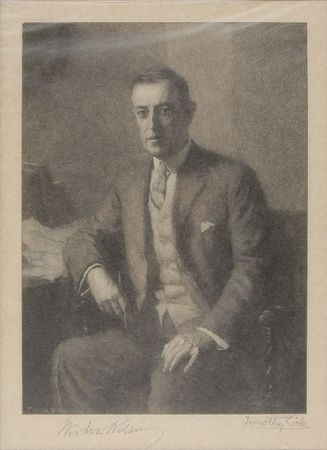 Lot #70 Woodrow Wilson Engraving - Image 1