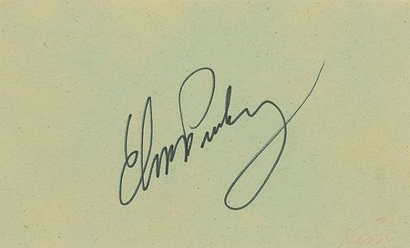 Lot #922 Elvis Presley: Elvis signature obtained on the set of Stay Away Joe in Arizona - Image 1