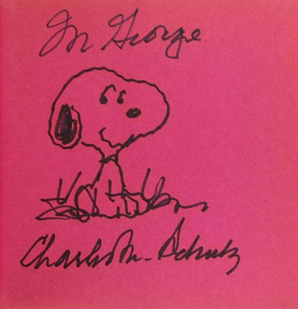 Lot #845 Charles Schulz: A classic title with an adorable Snoopy sketch - Image 1