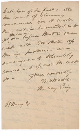 Lot #19 Martin Van Buren Handwritten Letter Signed - Image 2