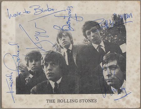 Lot #926 Rolling Stones Signed Photograph - Image 2