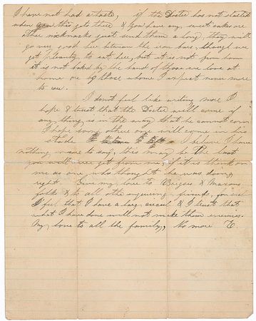 Lot #170 John Brown: Edwin Coppock: A remorseful letter from a Harpers Ferry raider: “I have saw my folly to late & must now suffer the consequences, which I suppose will be death” - Image 3