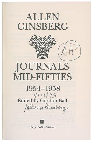 Lot #755 Allen Ginsberg Book - Image 1