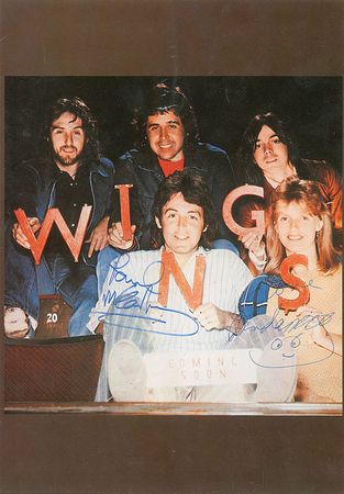 Lot #904 Beatles: Paul and Linda McCartney: Signed backstage in 1975 - Image 1