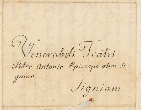 Lot #251 Pope Gregory XVI: The powerful pontiff bestows an apostolic blessing upon the Bishop of Segni - Image 2