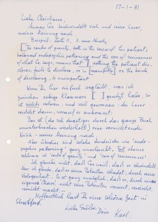 Lot #261 Karl Popper: Phenomenal collection of letters from one of the greatest scientific philosophers of all time—the first Popper we have ever offered - Image 1