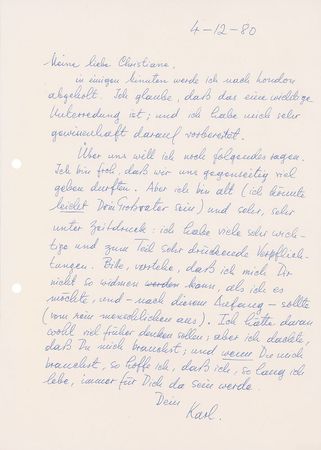 Lot #261 Karl Popper: Phenomenal collection of letters from one of the greatest scientific philosophers of all time—the first Popper we have ever offered - Image 2