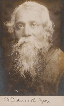 Lot #722 Rabindranath Tagore: Scarce portrait of one of the greatest figures of world literature - Image 1