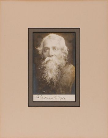 Lot #722 Rabindranath Tagore: Scarce portrait of one of the greatest figures of world literature - Image 2