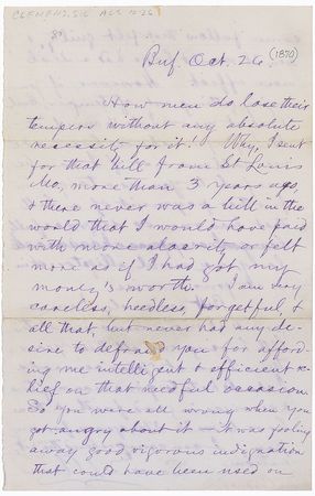 Lot #656 Samuel L. Clemens: With his trademark wit, Twain makes restitution to the physician who treated him years earlier - Image 1