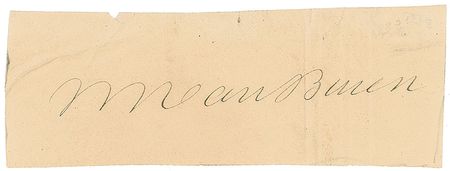 Lot #21 Martin Van Buren Signature