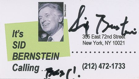Lot #950 Beatles: Sid Bernstein - Image 2