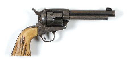 Lot #417 Colt Single Action Army Revolver with Stag Grips Revolver - Image 3