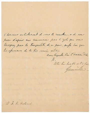 Lot #302 William Wyndham Grenville Handwritten Letter Signed - Image 2