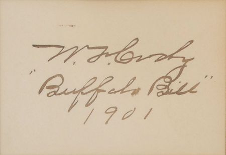 Lot #393 William F. ?Buffalo Bill? Cody Signature - Image 2