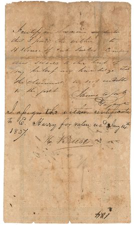 Lot #394 Barnard E. Bee, Sr: The Republic of Texas leader who opposed annexation - Image 2