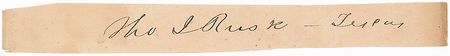 Lot #397 Texas: Rusk and Pease Signatures - Image 2