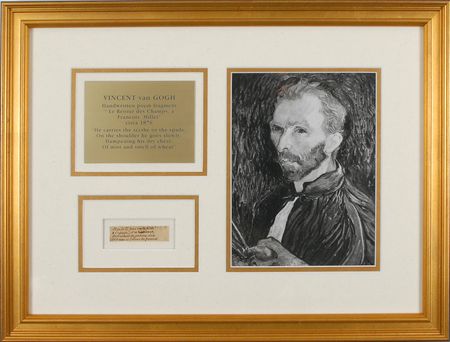 Lot #727 Vincent Van Gogh: Virtually unobtainable handwritten fragment of a poem that deeply influenced the renowned artist?s work - Image 4