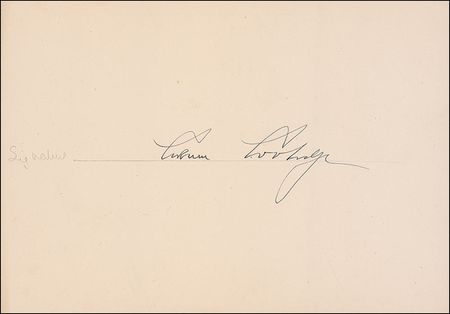 Lot #1651 Calvin Coolidge Signature - Image 1
