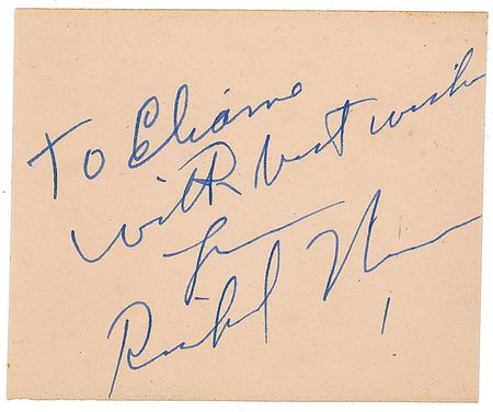 Lot #1655 Richard Nixon Signature - Image 2