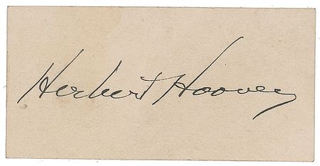 Lot #1654 Herbert Hoover Signature - Image 2