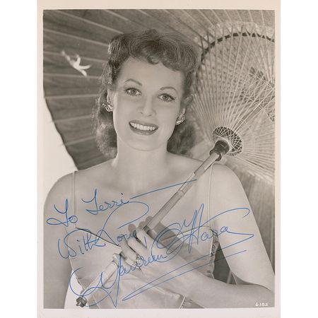 Lot #1837 Maureen O’Hara Signed Photograph - Image 1