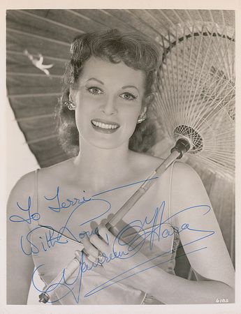 Lot #1837 Maureen O’Hara Signed Photograph - Image 2