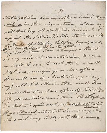 Lot #1711 Sir William Sidney Smith Handwritten Letter Signed - Image 3