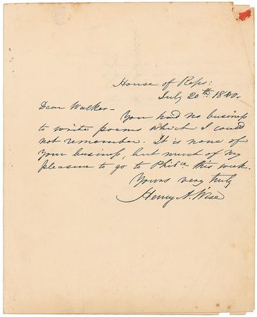 Lot #112 Henry A. Wise Badge - Image 1