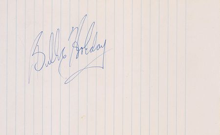 Lot #937 Billie Holiday Signature - Image 1