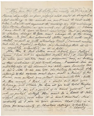 Lot #662 Fanny Burney: An unpublished letter by the famous English novelist and great epistolary - Image 1