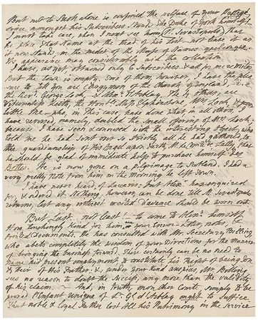 Lot #662 Fanny Burney: An unpublished letter by the famous English novelist and great epistolary - Image 4