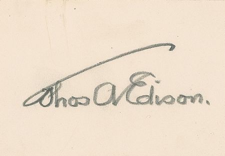 Lot #228 Thomas Edison Signature - Image 1