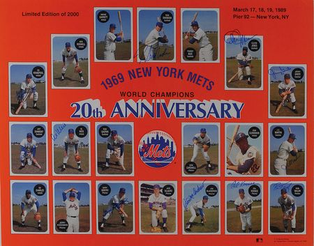 Lot #1578 NY Mets: Great Mets collection, featuring Berra, Seaver, and the 1969 champs - Image 1